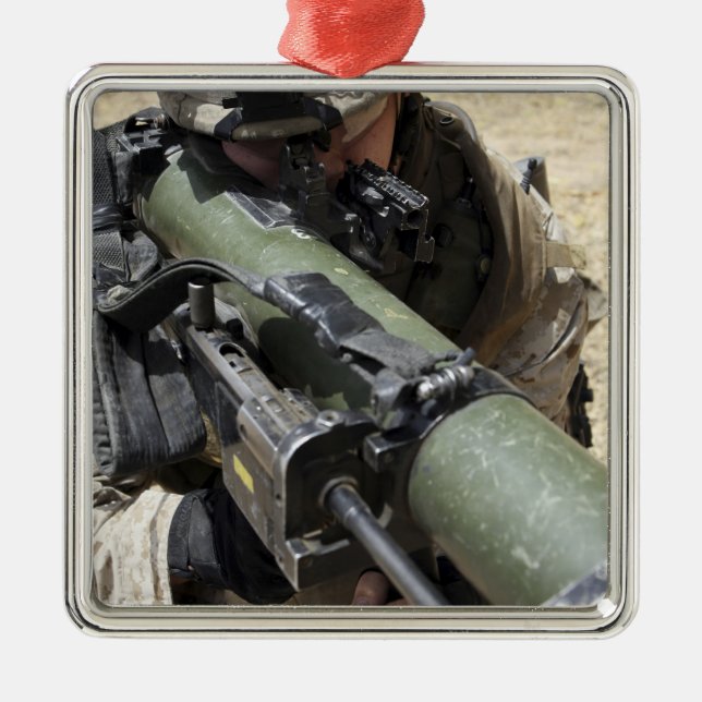 An assaultman metal tree decoration (Front)