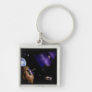 An asteroid mining mission key ring