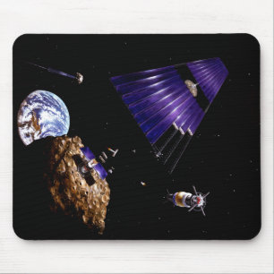 An asteroid mining mission mouse pad