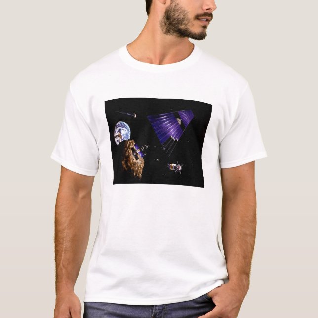 An asteroid mining mission T-Shirt (Front)