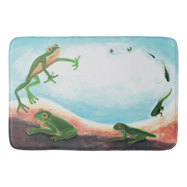  An astonishing life cycle of a frog   Bath Mat (Front)