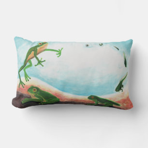 An astonishing life cycle of a frog Lumbar Cushion