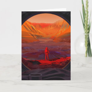 An Astronaut On Mars Card