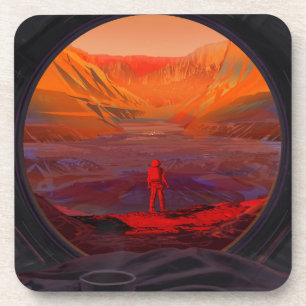 An Astronaut On Mars Coaster