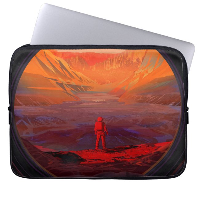 An Astronaut On Mars Laptop Sleeve (Front)