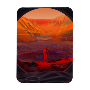 An Astronaut On Mars Magnet