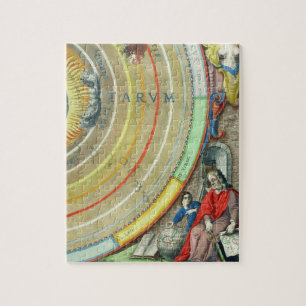An Astronomer, detail from a map of the planets, f Jigsaw Puzzle