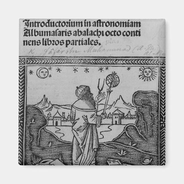 An Astronomer stargazing Magnet (Front)