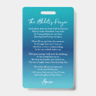 An Athlete's Prayer Swim Bag Tag Badge
