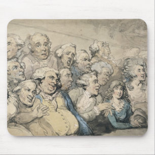 An Audience at Drury Lane Theatre (pen & ink and w Mouse Pad