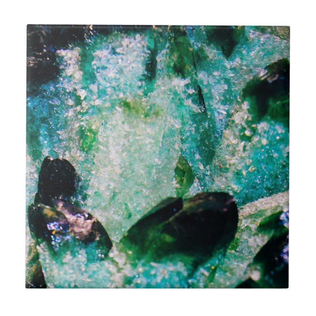 An Aura of Emeralds Ceramic Tile (Front)