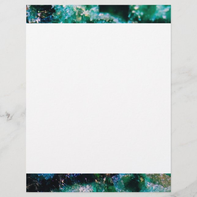 An Aura of Emeralds Custom Letterhead (Front)