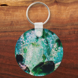 An Aura of Emeralds Key Ring