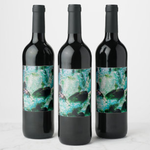 An Aura of Emeralds Wine Label