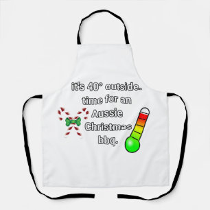 An Aussie Christmas bbq Apron