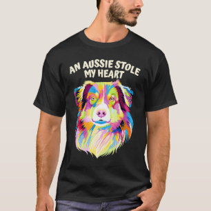 An Aussie Stole My Heart Australian Shepherd Rescu T-Shirt