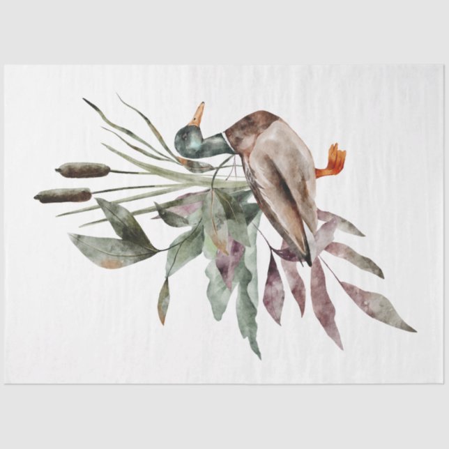 An Autumn Animal and Floral Series Design 31 Tissue Paper (Front)