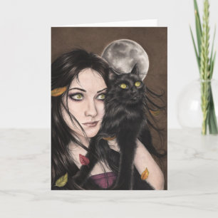 An Autumn Halloween Night Greeting Card