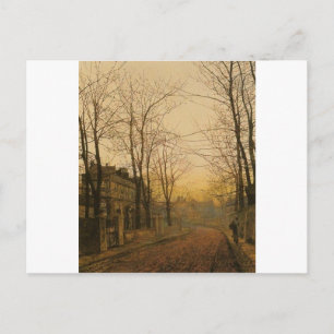An Autumn Idyll by John Atkinson Grimshaw Postcard