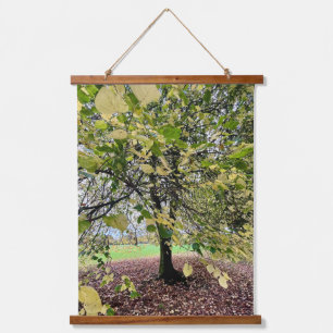 An autumn walk hanging tapestry