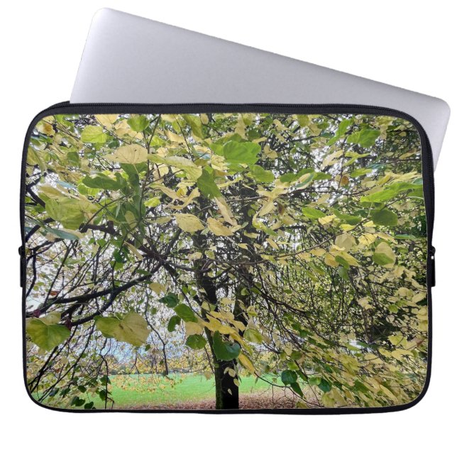 An autumn walk laptop sleeve (Front)