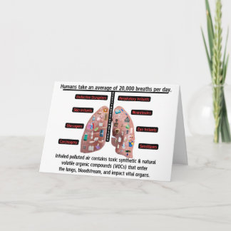 An Average of 20,000 Breaths Per Day Thank You Card
