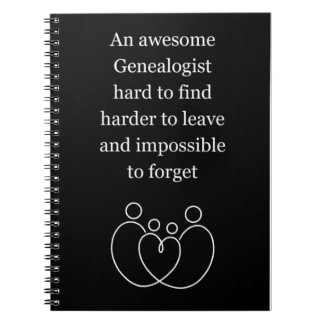 An Awesome Genealogist hard to find Notebook