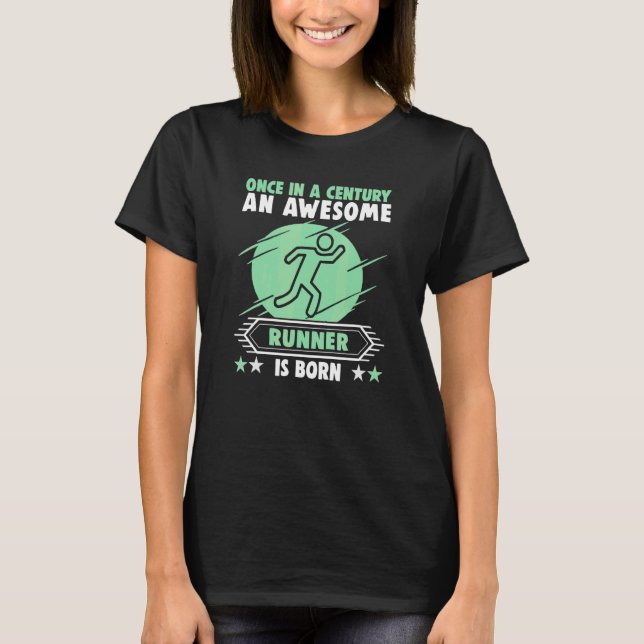 An Awesome Runner Jogger Birthday Runner T-Shirt (Front)