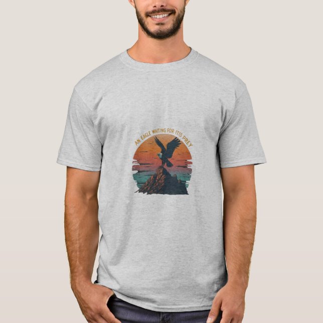 An eagle waiting for its prey T-Shirt (Front)