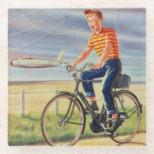 An early American Bicycle Ad Coaster