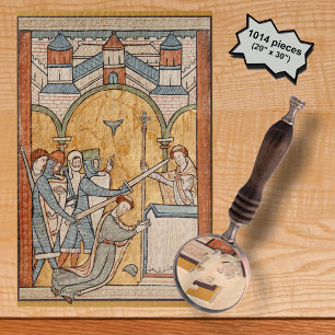 An Early Martyrdom of St. Thomas Becket in Art Jigsaw Puzzle