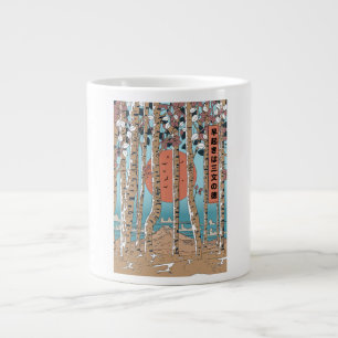 An early riser gains three measures of luck large coffee mug