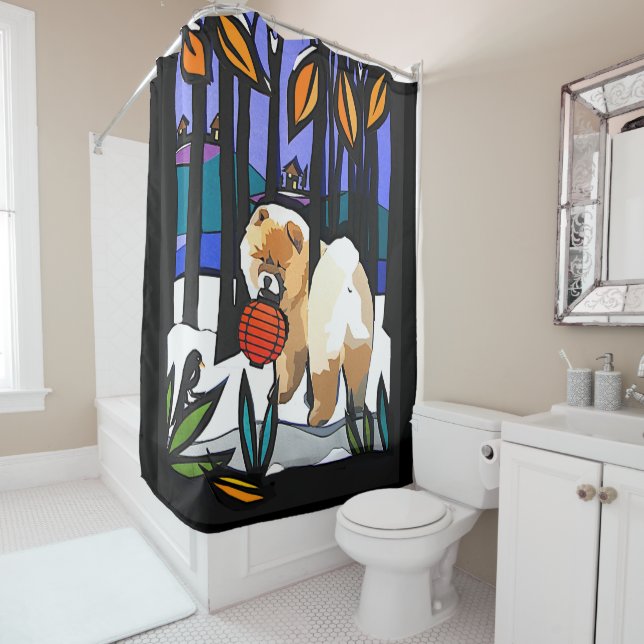 AN EARLY SNOW - Shower curtain or display (In Situ)