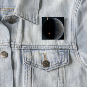 An Earth-Like Planet Rich In Carbon And Dry. 15 Cm Square Badge