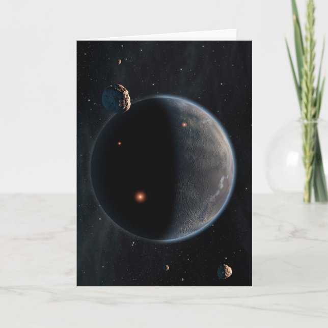 An Earth-Like Planet Rich In Carbon And Dry. Card (Front)