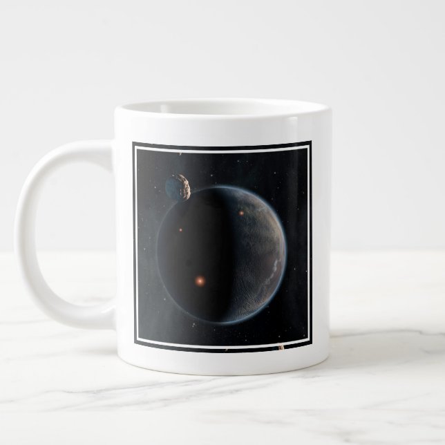 An Earth-Like Planet Rich In Carbon And Dry. Large Coffee Mug (Left)