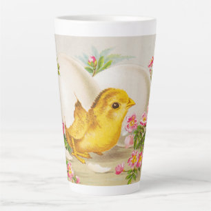 "An Easter Offering" Vintage VIctorian Card, 1884 Latte Mug
