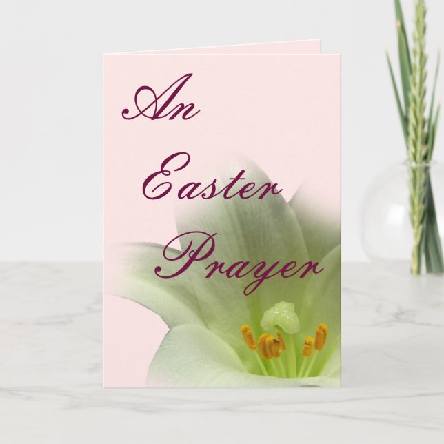 An Easter Prayer Holiday Card (Front)