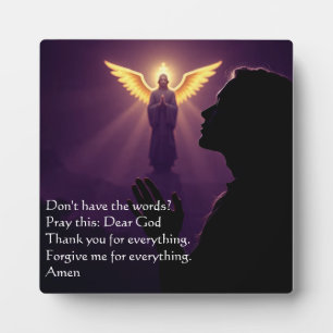 An Easy Prayer  Plaque