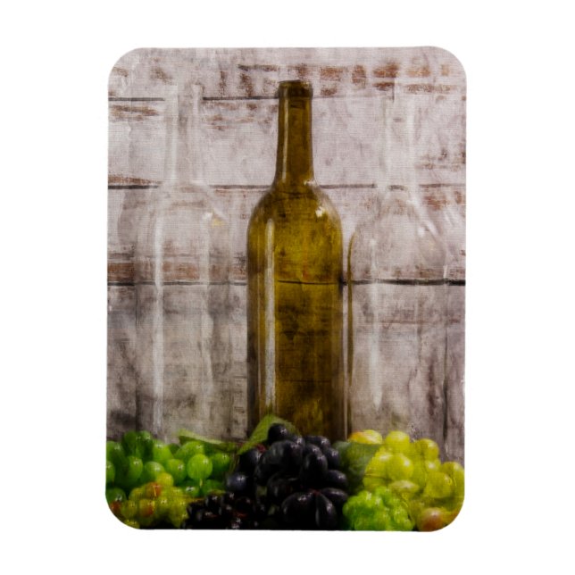 An Echo of Wine Digital Art Magnet (Vertical)