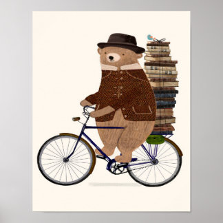 an educated bear poster
