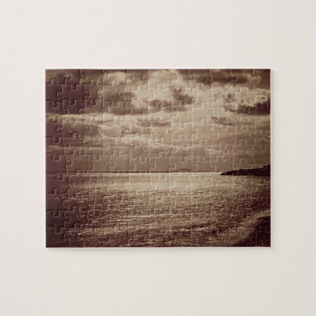 An Effect of the Sun, Normandy c.1857 (sepia photo Jigsaw Puzzle (Horizontal)