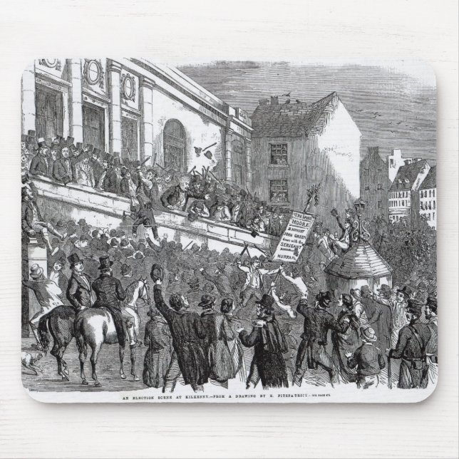 An Election Scene at Kilkenny Mouse Pad (Front)