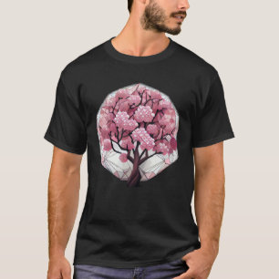 An Elegant and Beautiful Cherry Blossom Sphere Tre T-Shirt