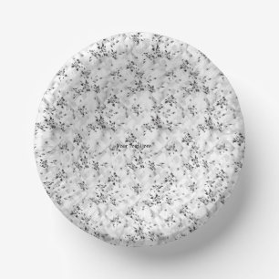 An elegant black and white design filled with styl paper plate