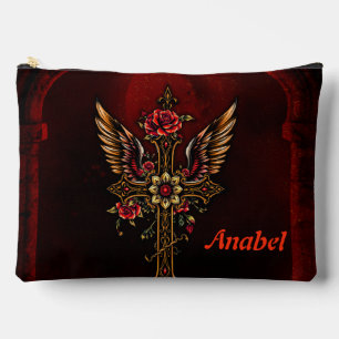 An elegant cross accessory pouch