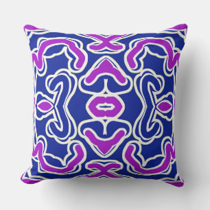 An elegant geometric fabric print pattern design t cushion