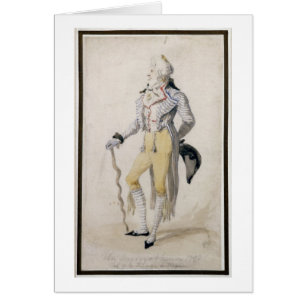An Elegant Male Figure, 1793 (pencil and w/c on pa