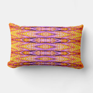 An elegant multicolor fabric pattern design lumba lumbar cushion