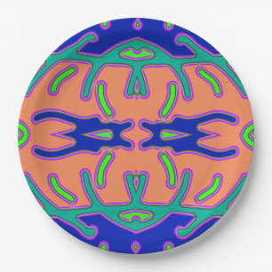 An elegant multiple colour classic design paper p plate